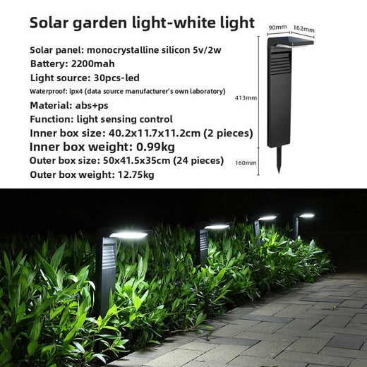 Solar Powered Lawn Light Outdoor Garden Lamp