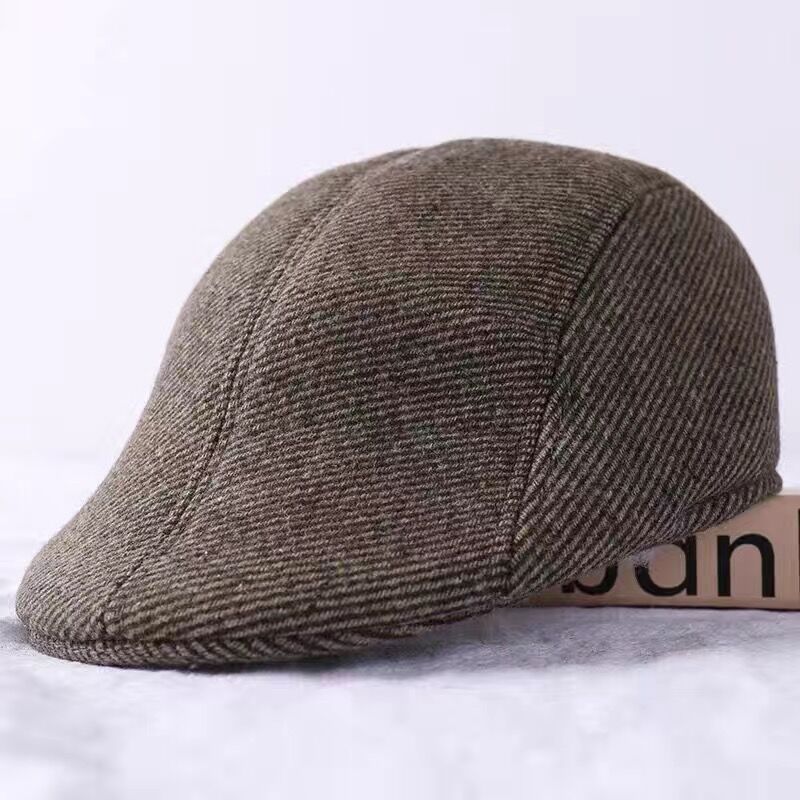 Men's Thickened Woolen Forward Cap