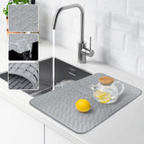 Silicone Slope Drainage Mat Large Square Kitchen Bar Tray