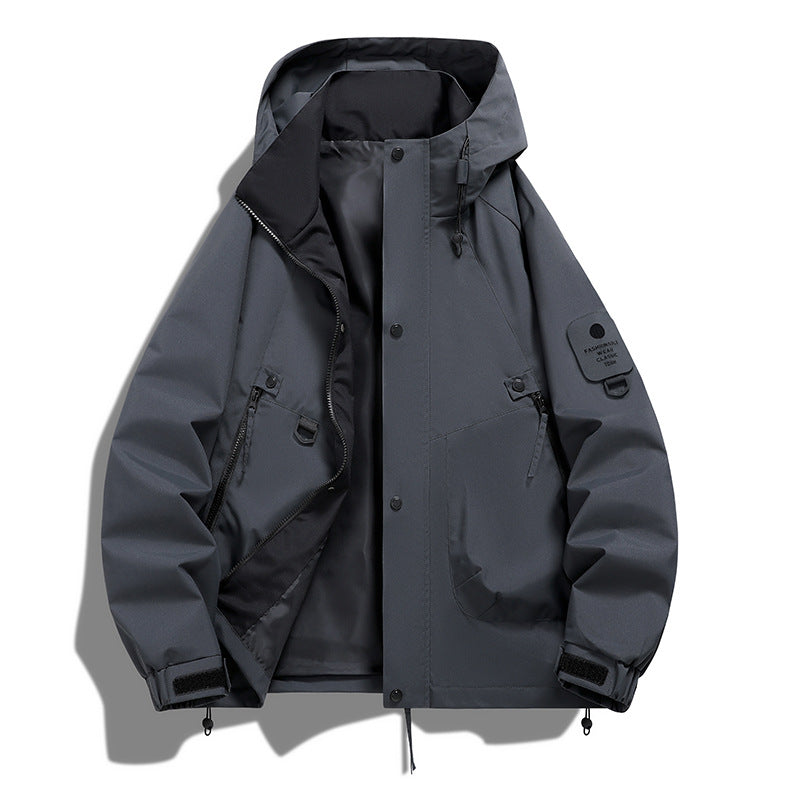 Mens Hooded Windproof Jacket