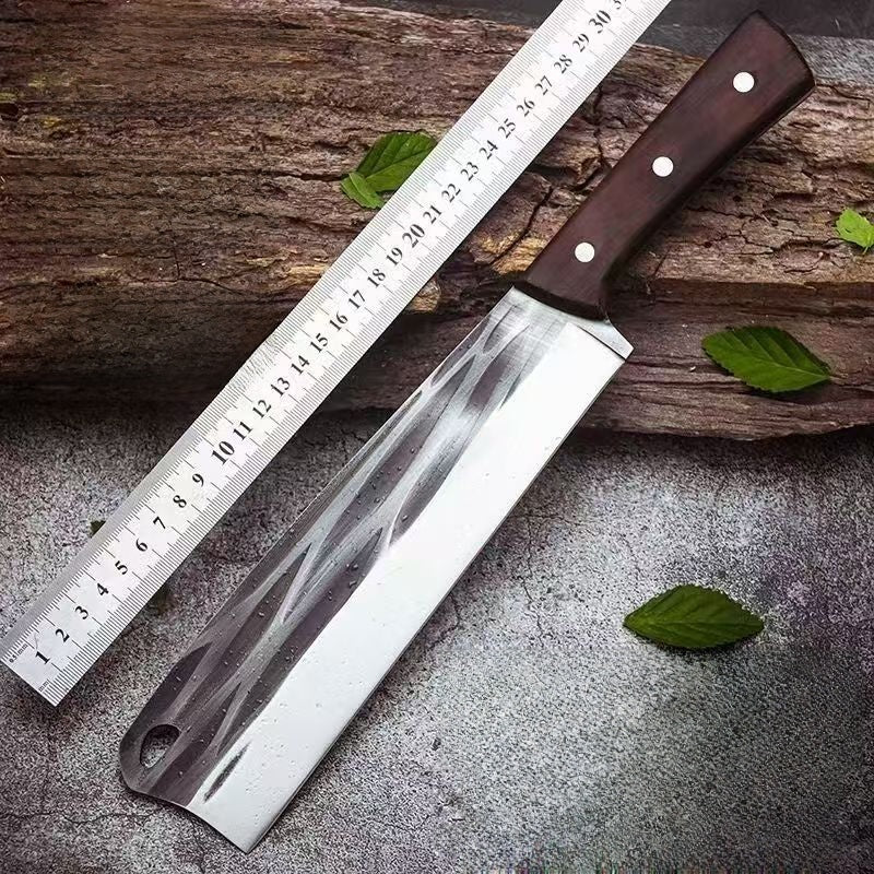 Forged Heavy-Duty Bone Chopper Knife with Carbon Steel Blade