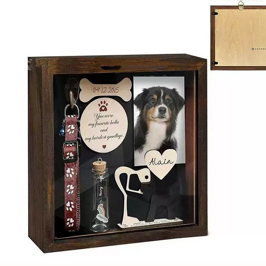 Wooden pet photo frame product image 5