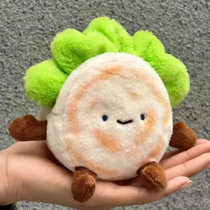 Cultural Food Plush Toy with Keychain