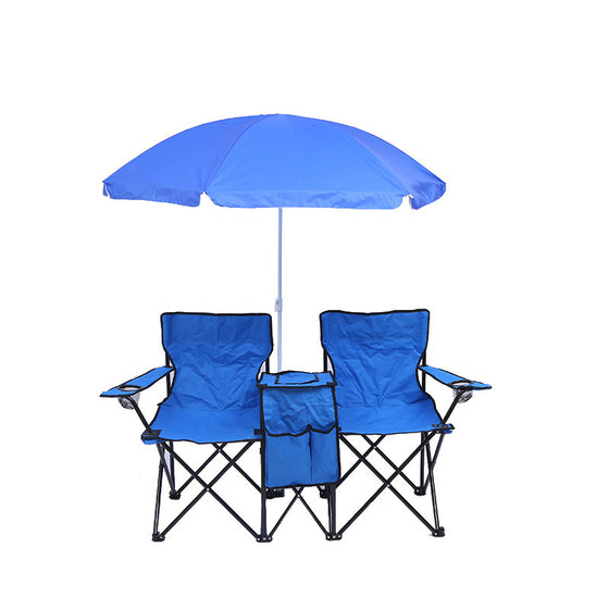 Portable Double Folding Chair with Sunshade Seating & Chairs product image 3