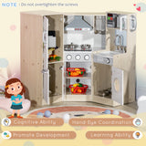 Kids kitchen playset stove knobs close-up