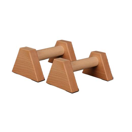 Wooden Push-Up Stand Fitness Support