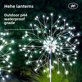 LED Solar Flower Fireworks Lights Outdoor Waterproof Copper Wire