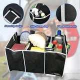 Car trunk organizer folded flat