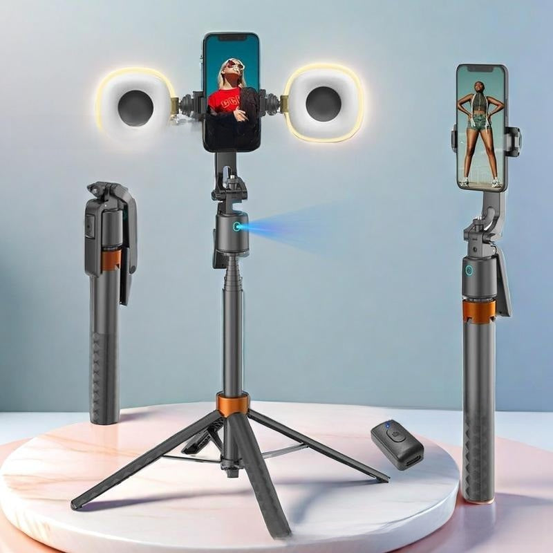 Smart AI Gimbal Selfie Stick with Face Tracking