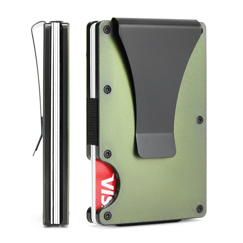 Ultra-Thin Aluminum RFID Blocking Metal Card Holder Case for Men