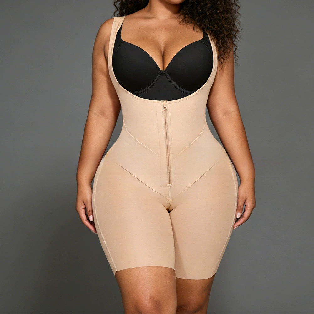 Women's thin compression shapewear bodysuit with adjustable straps, photo 4