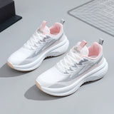 Womens Thick Sole Breathable Running Shoes Casual Lace Up Sports Sneakers