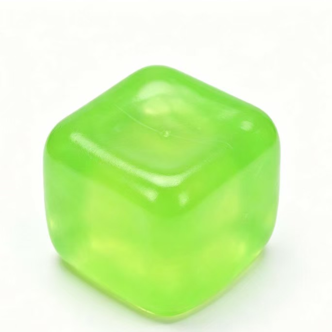 Slow rebound TPR squishy fidget toys in block and ball shapes, photo 8