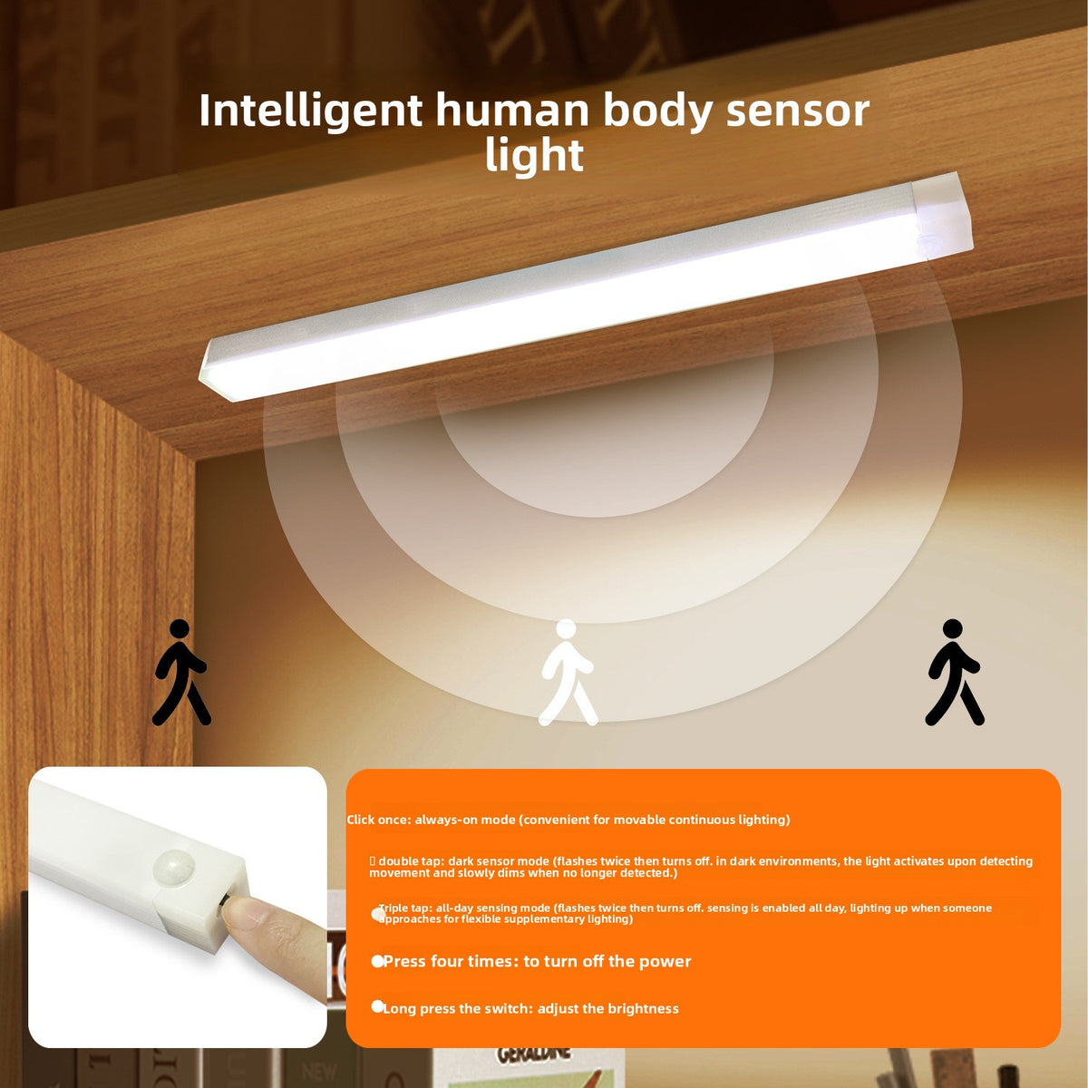Rechargeable Human Body Sensor Lamp