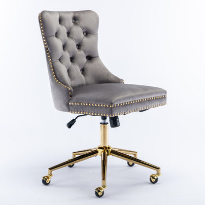 Tufted Velvet Home Office Chair