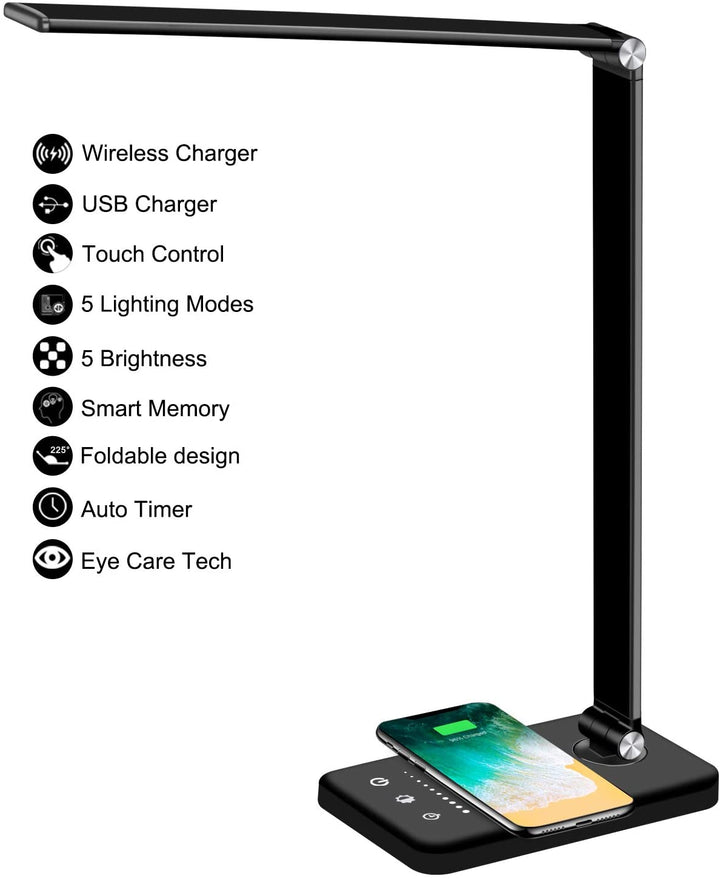 LED flex desk lamp, gooseneck arm bent