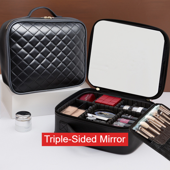 Large-capacity cosmetic bag for storage