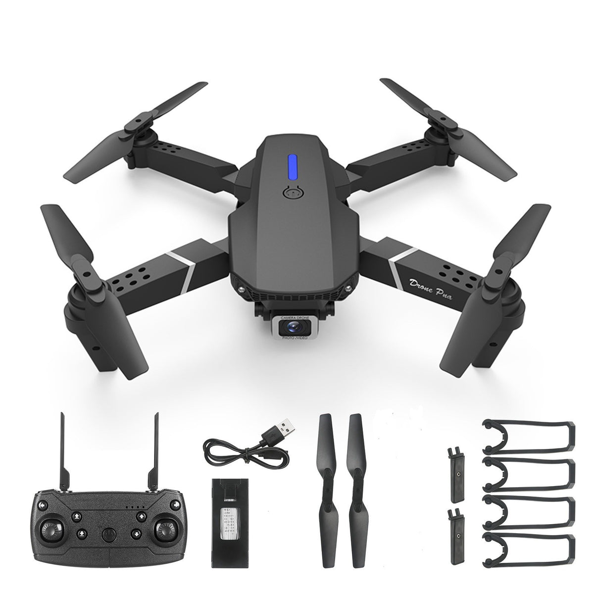 E88 Foldable Quadcopter Drone with Dual Cameras