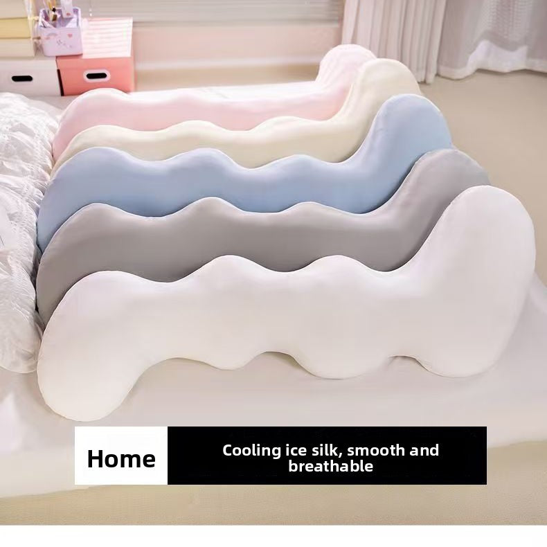 Ice silk throw pillow for women