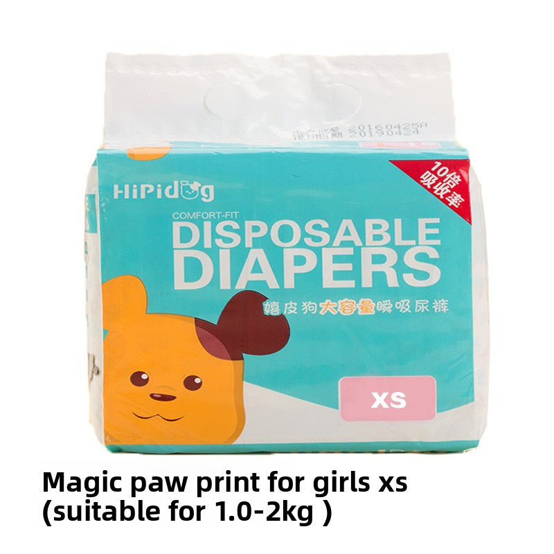 Dog Pet Diapers Color Changing Absorbent Training Pants