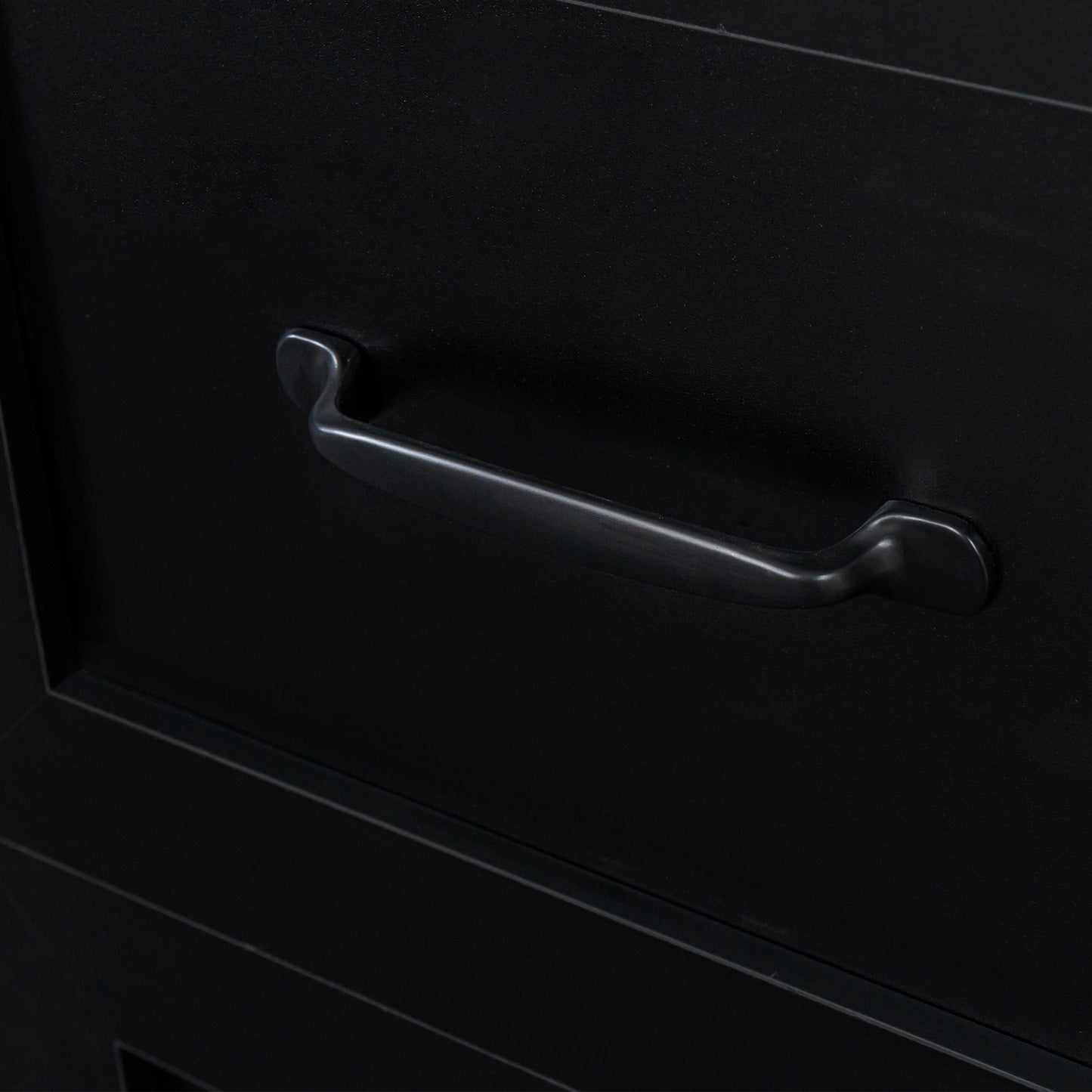 Home Office Computer Desk with Hutch Black Finish