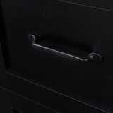 Home Office Computer Desk with Hutch Black Finish