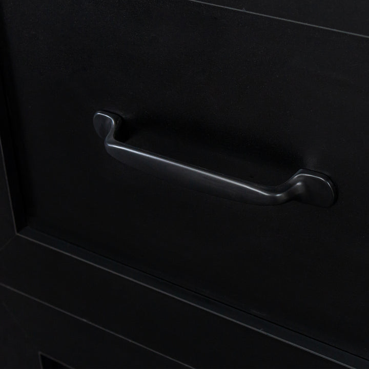 Home Office Computer Desk with Hutch Black Finish