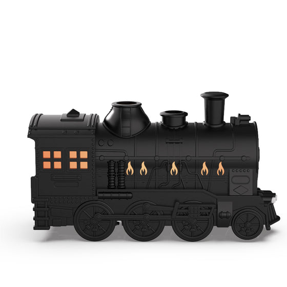 Steam Train Essential Oil Diffuser – Vintage Locomotive Humidifier with Smoke Ring Mist, Remote & Light | Gift for Train Lovers