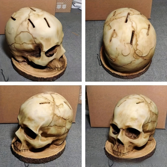 Halloween skull figurine