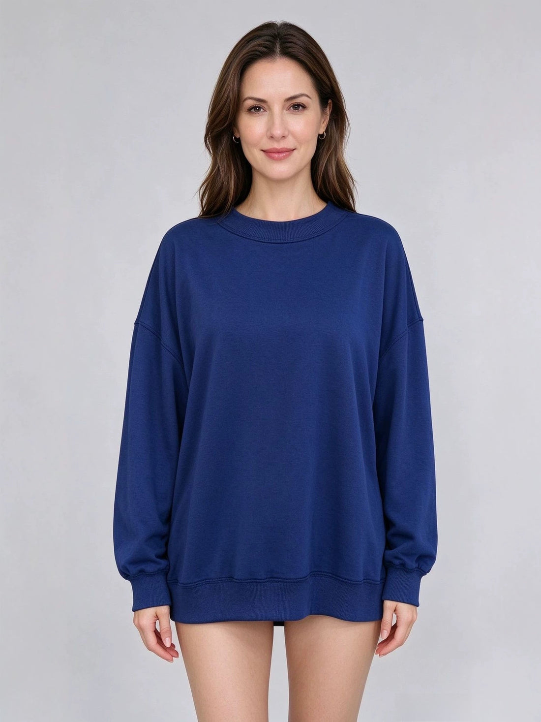 Women's casual knitted round neck long sleeve loose pullover, photo 3