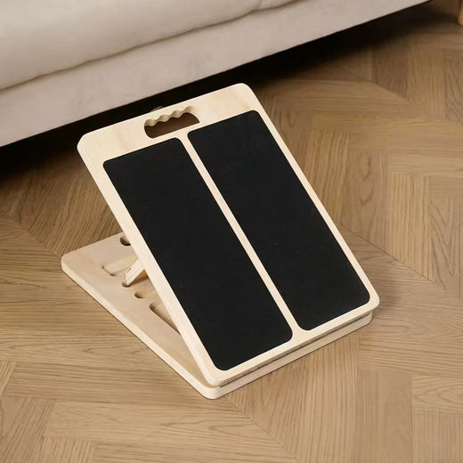 Adjustable Foldable Wooden Stretching Fitness Pedal