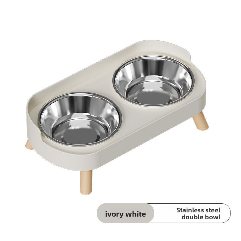 Anti-Spill Double Pet Bowl with Cervical Support