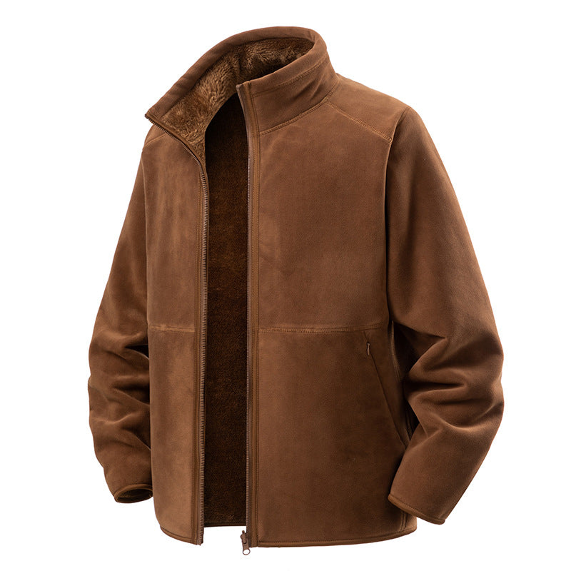 Solid Fleece Coat