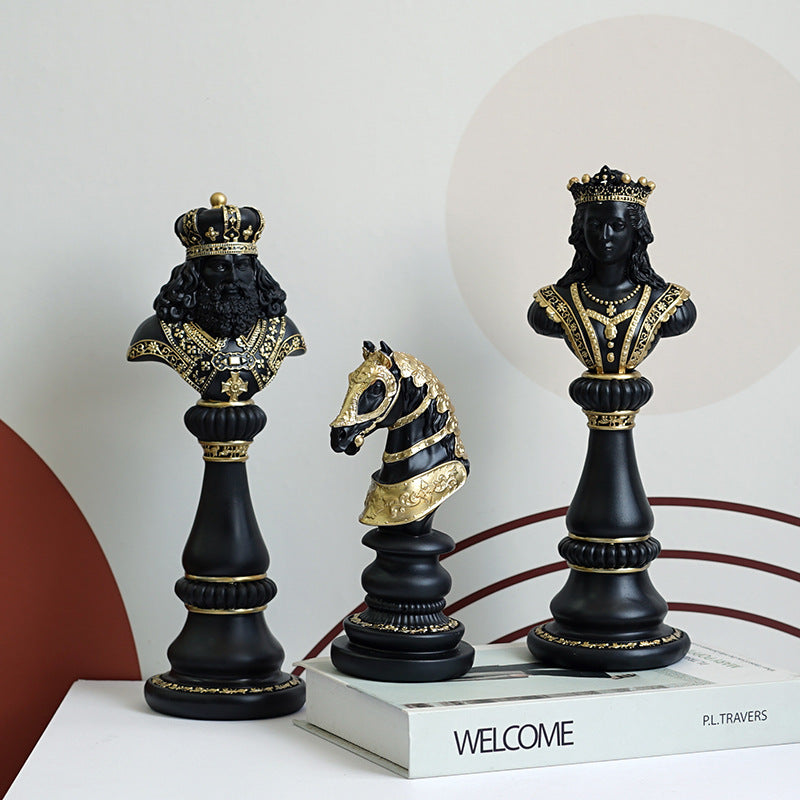 Large Resin Chess Piece Figurines, main photo