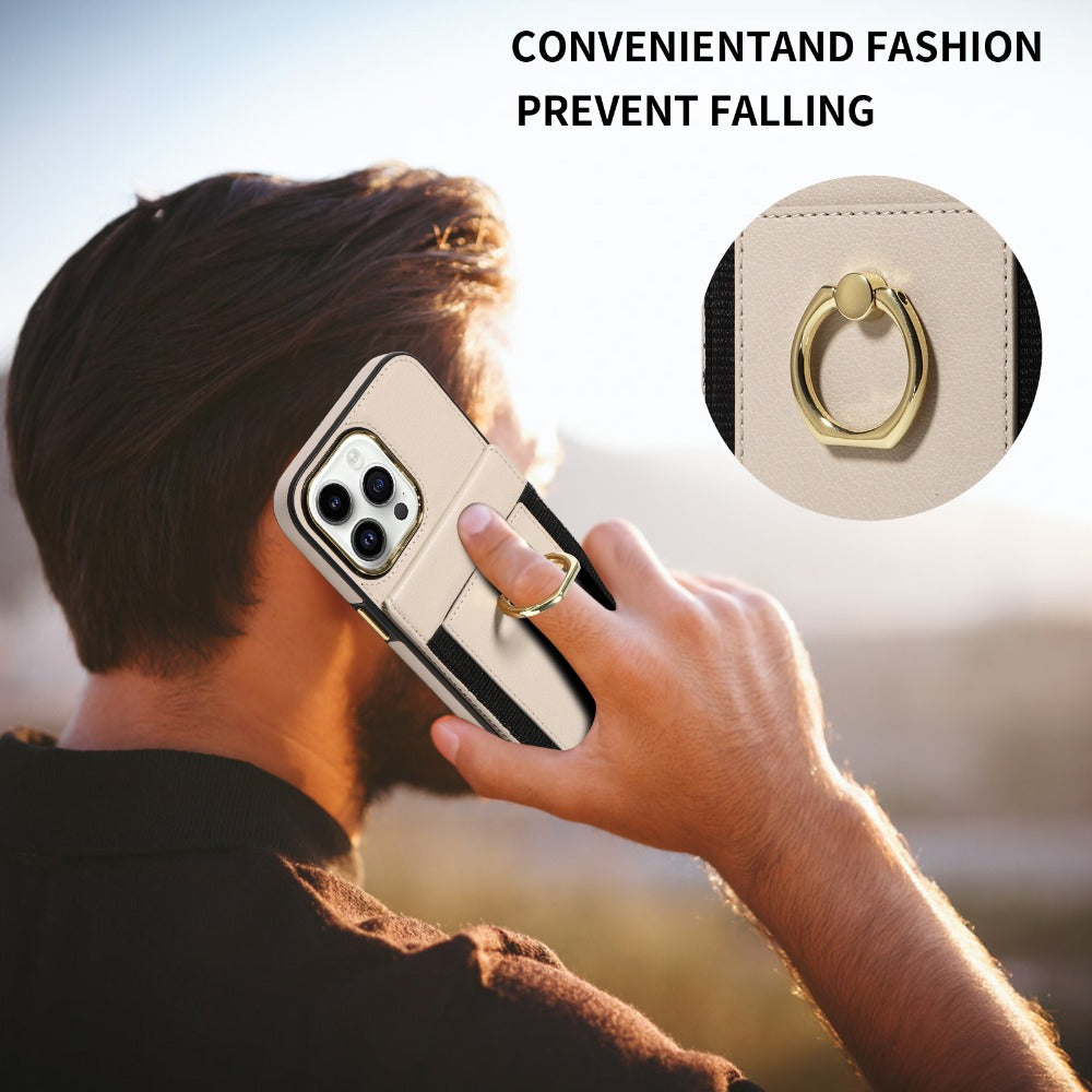 Flexible Ring Camera Phone Case Shockproof Protective Cover