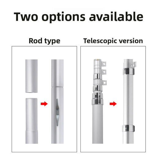 Telescopic Flagpole Aluminum Alloy Outdoor Display