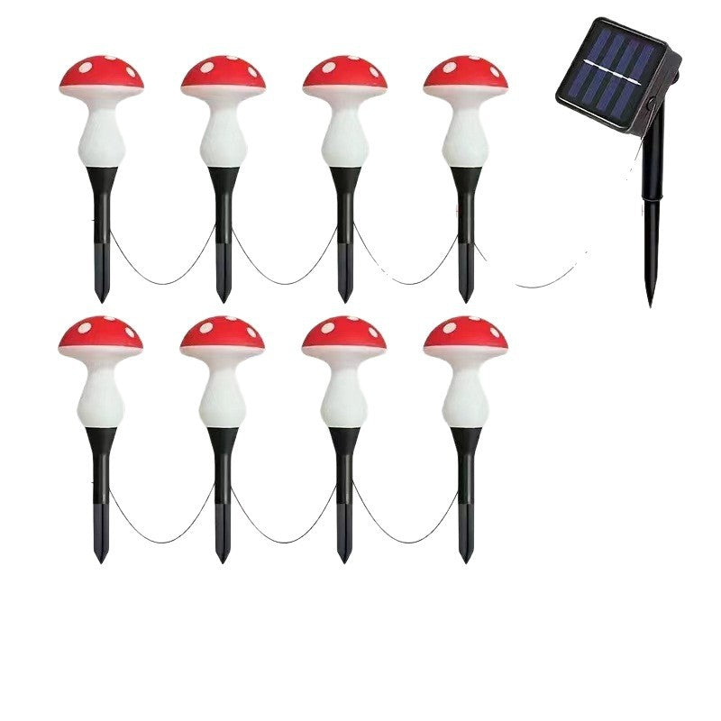 Solar LED Mushroom Landscape Light