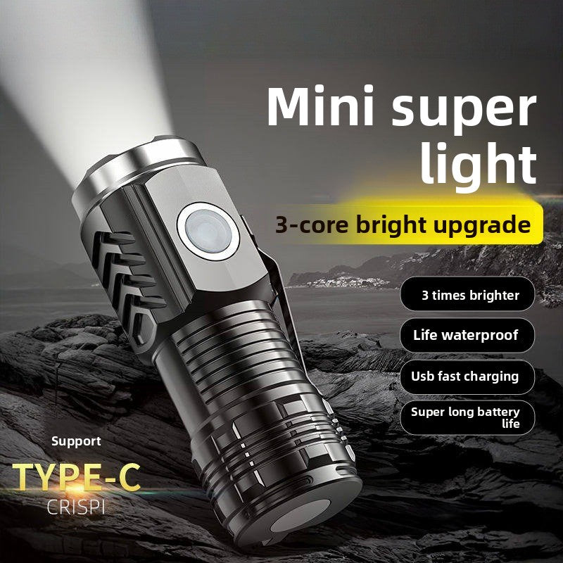 High Brightness Rechargeable LED Flashlight