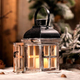 Vintage Portable Iron Candle Lantern