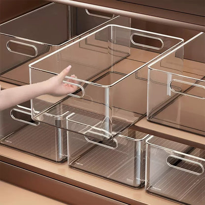 Transparent Rectangular Storage Organizer Box