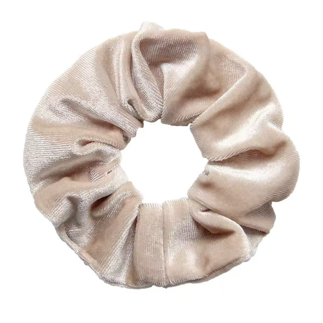 Korean Style Velvet Zipper Scrunchie Adjustable Ponytail Holder Hair Accessory