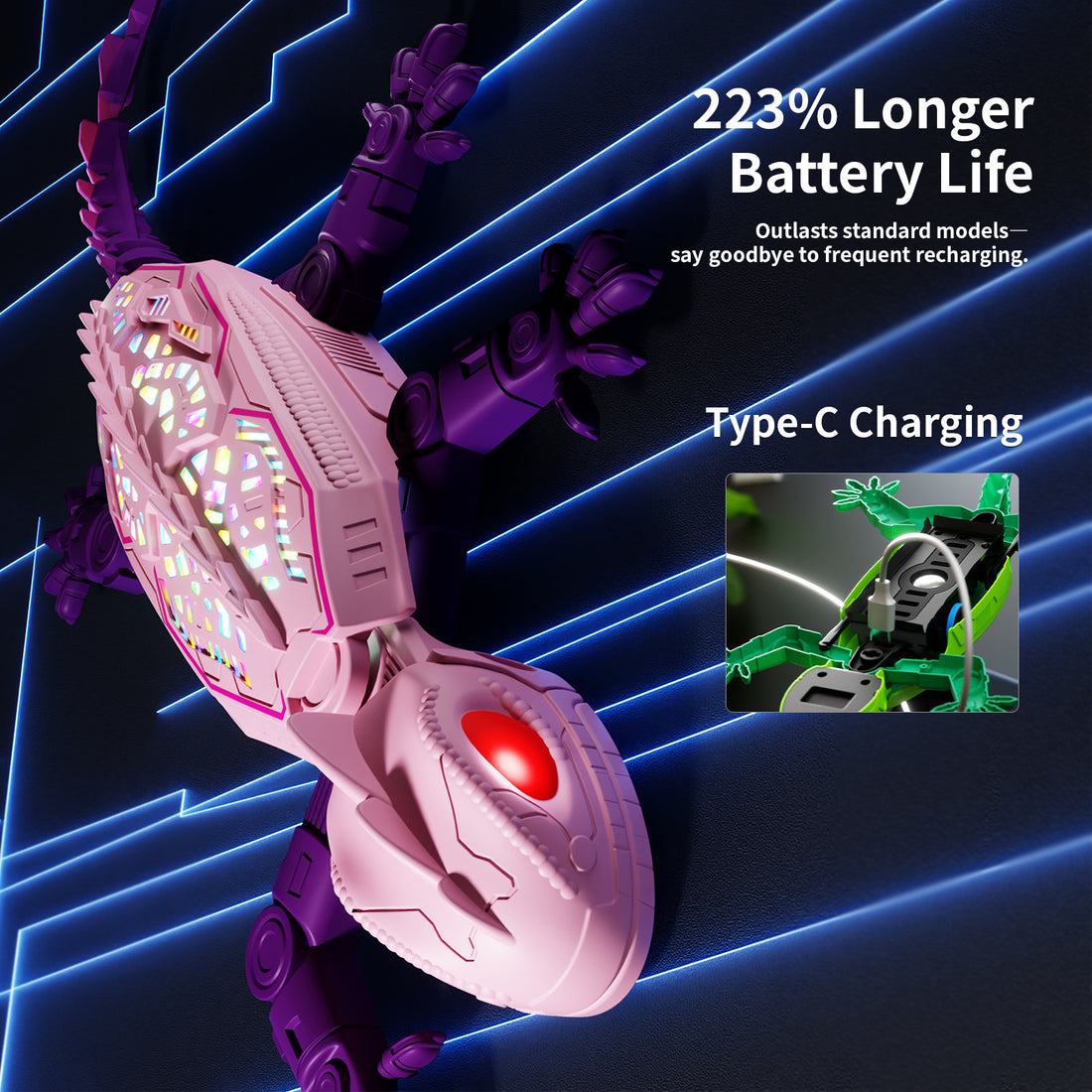 Electric Remote Control Wall Climbing Lizard Toy product image 3