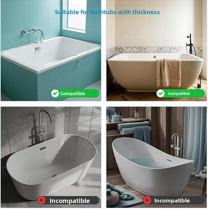 Children's Bathtub Silicone Water Barrier Bathroom Storage Rack