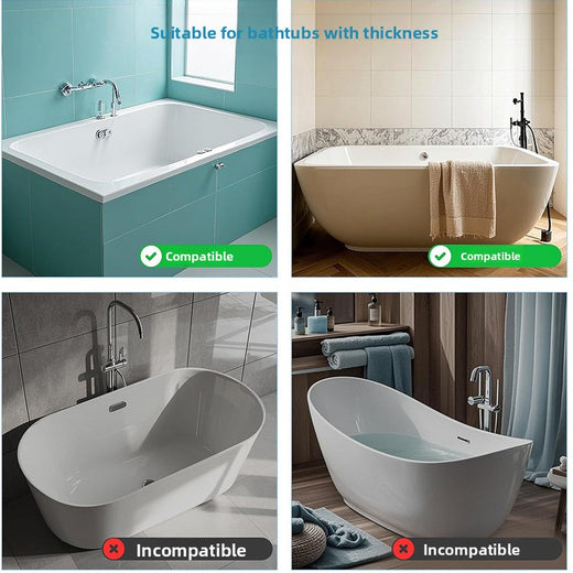 Children's Bathtub Silicone Water Barrier Bathroom Storage Rack