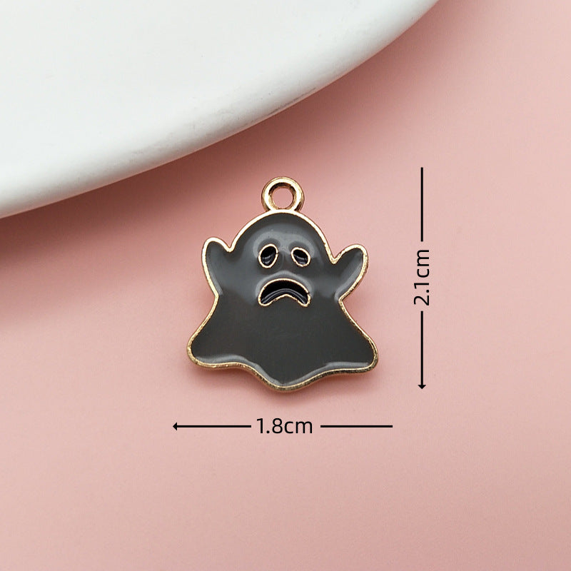 Halloween Funny Alloy Pendant DIY Cartoon Pumpkin Bat Charm