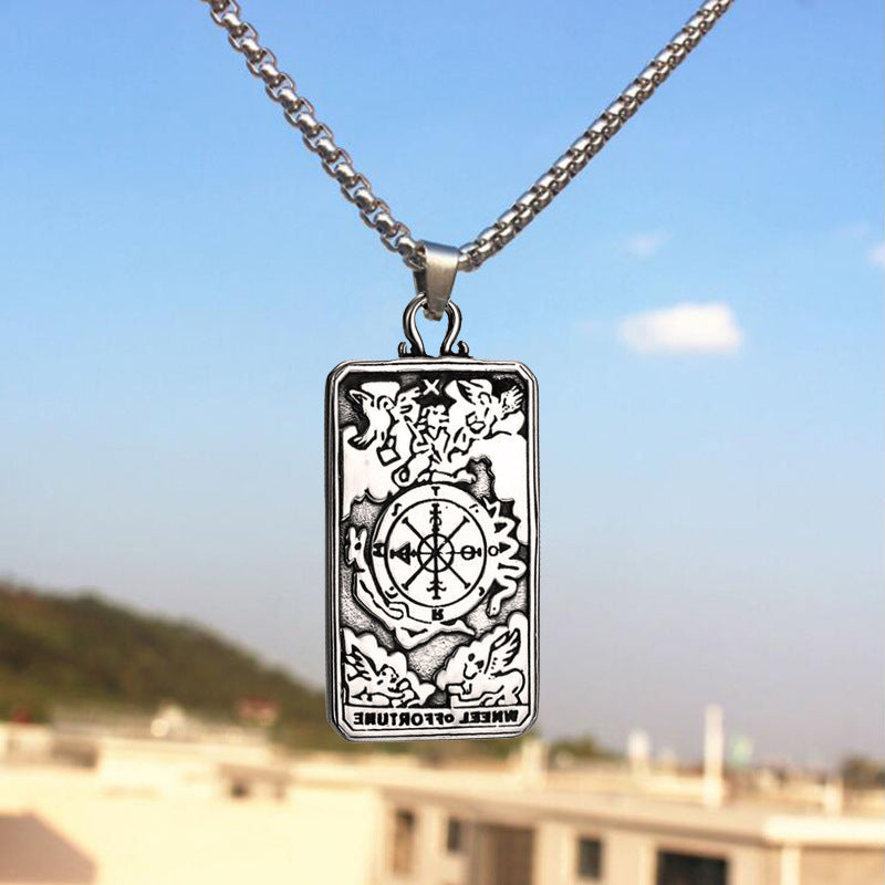 Tarot card necklace