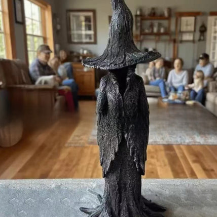 Witch statue Halloween plastic figurine
