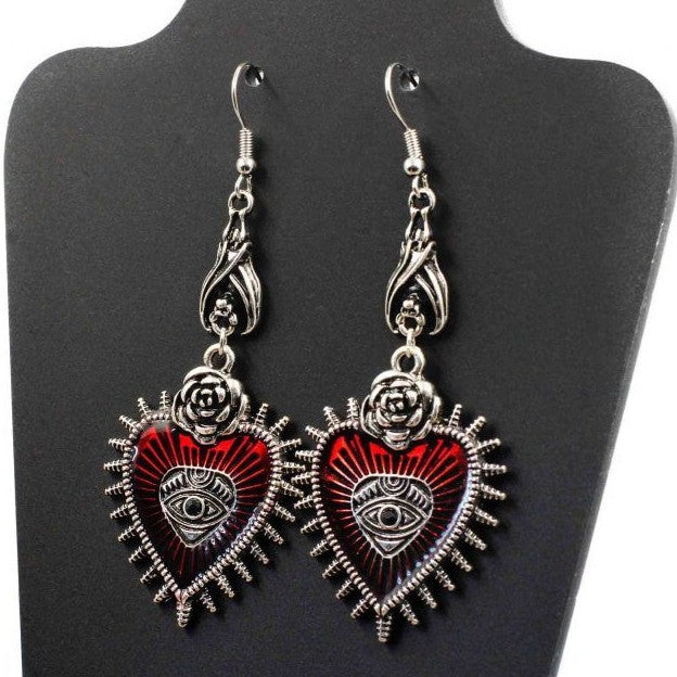 Retro Gothic Halloween Heart Jewelry