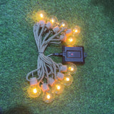 Solar Powered Vintage Bulb String Lights Outdoor Waterproof
