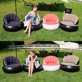 Flocked Inflatable Lounge Sofa